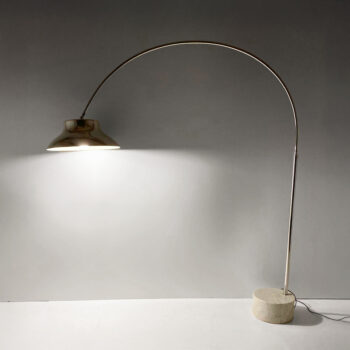 Large Vintage Arc Floor Lamp, Italy, 1960s