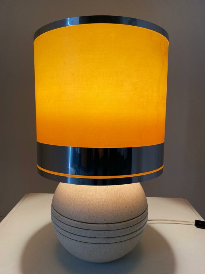 Vintage Ceramic Table Lamp, Reggiani, italy 1970s