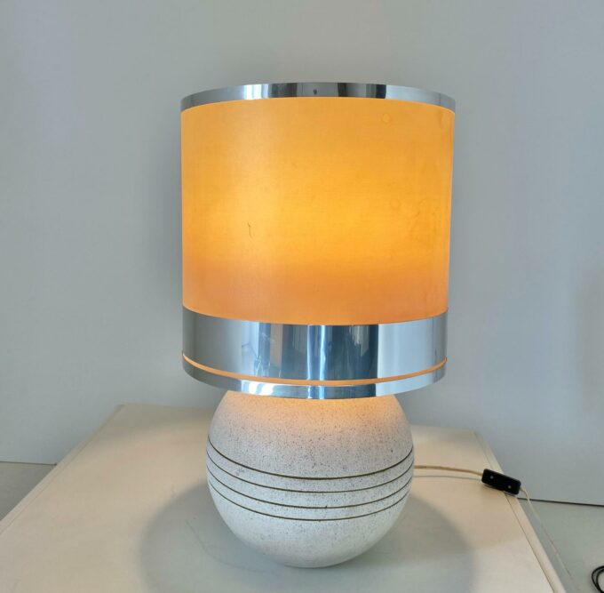 Vintage Ceramic Table Lamp, Reggiani, italy 1970s