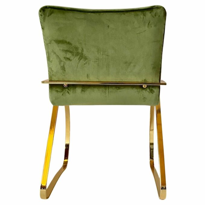 1970s Vintage lounge chair with green velvet cover