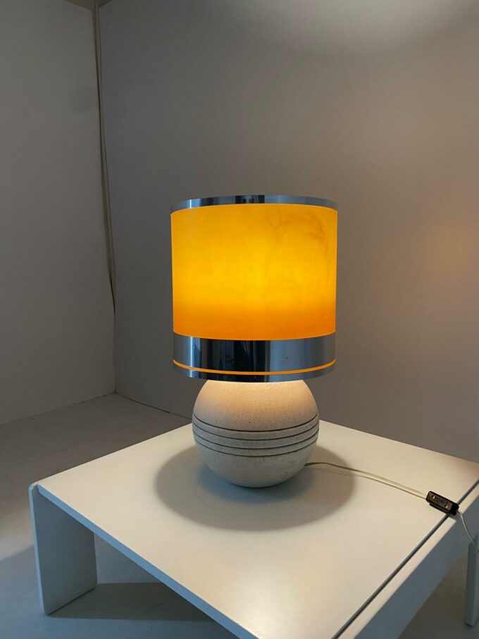 Vintage Ceramic Table Lamp, Reggiani, italy 1970s