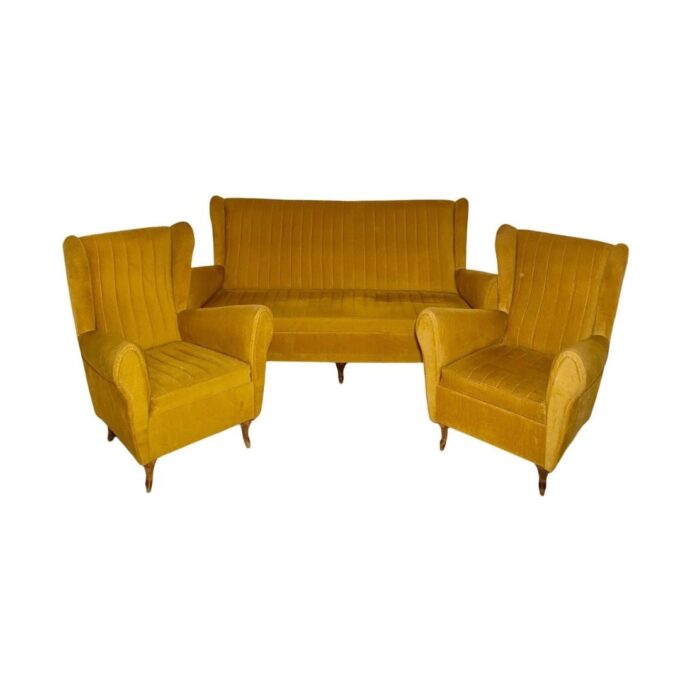 1950s Vintage Living Room Set, in the Style of Gio Ponti for Isa Bergamo