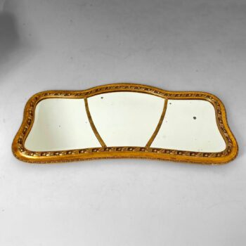 Antique Gold Leaf Rectangular Wall Mirror, Italy 1850's
