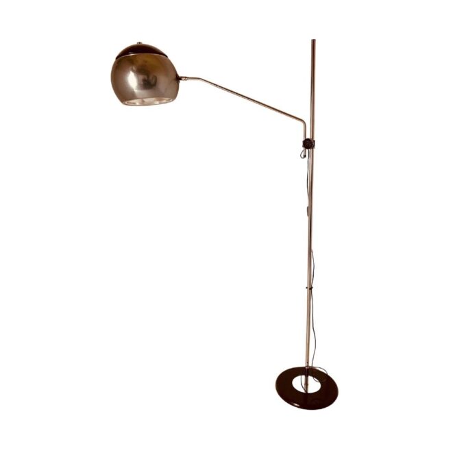 Chromed vintage floor lamp, Italy 1960s