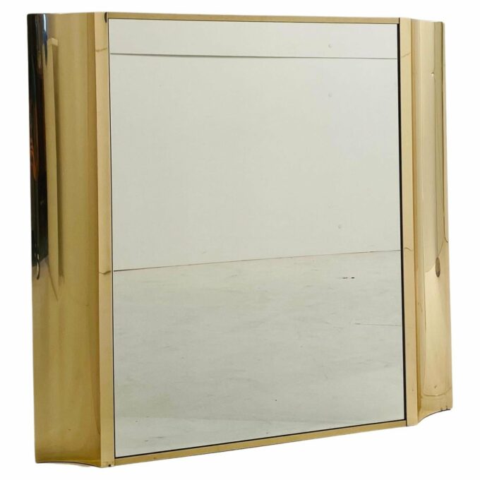 Vintage golden wall mirror in Regency Style, Italy 1970s