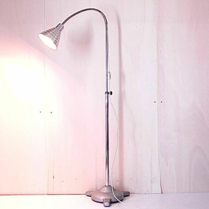 Vintage flexible floor lamp, Industrial style, Italy 1960s