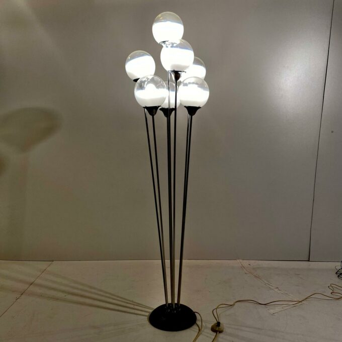 Vintage floor lamp Alberello, Stilnovo, italy 1950s