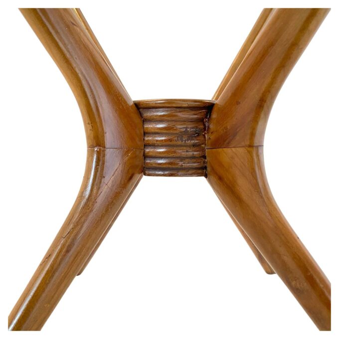 Spider legs wood coffee table, Paolo Buffa for Brugnoli, Italy 1950's