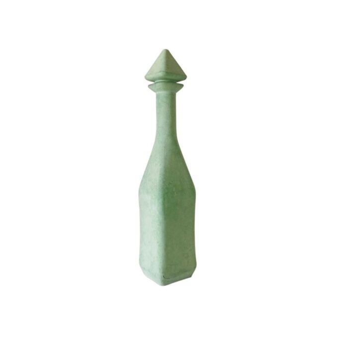 Green Decorative Bottle, Italy 1950's