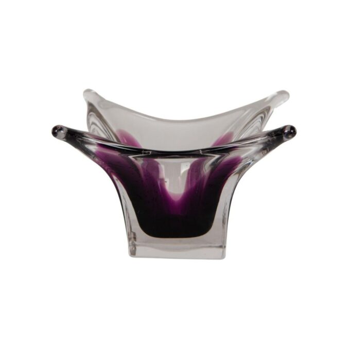 Vintage Murano sommerso Bowl, Italy 1970s