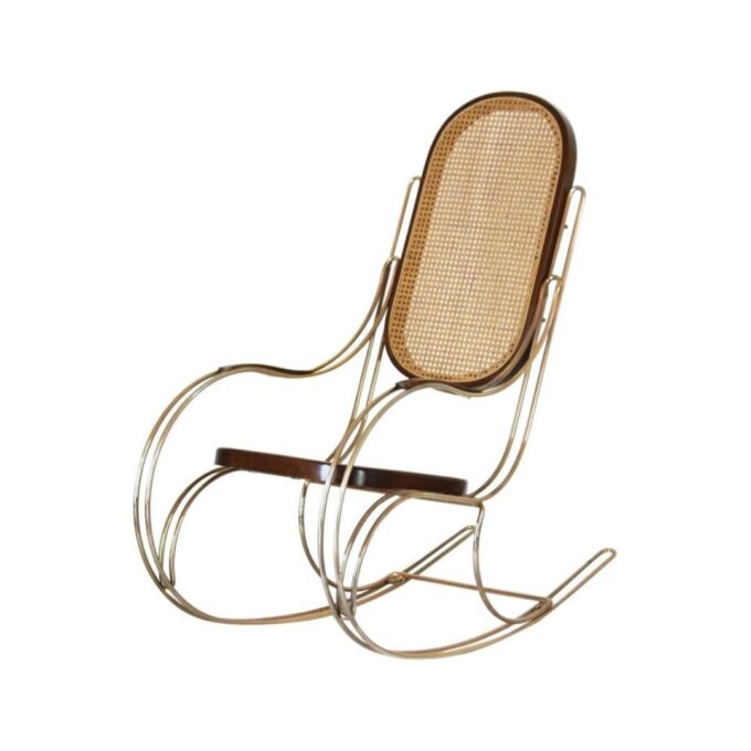 1970s Vintage Rocking Chair in Thonet Style