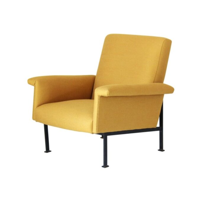 Vintage yellow Armchair, Italy 1950s