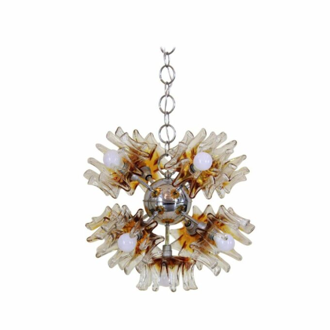 Vintage SputnikChandelier in Murano Glass, Carlo Nason for Mazzega, Italy 1970s