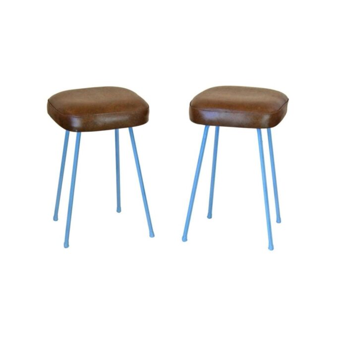 Vintage Stools, Set of Two, Italy 1960s