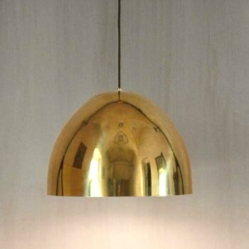 Brass Ceiling Pedant Lamp, Italy 1970s