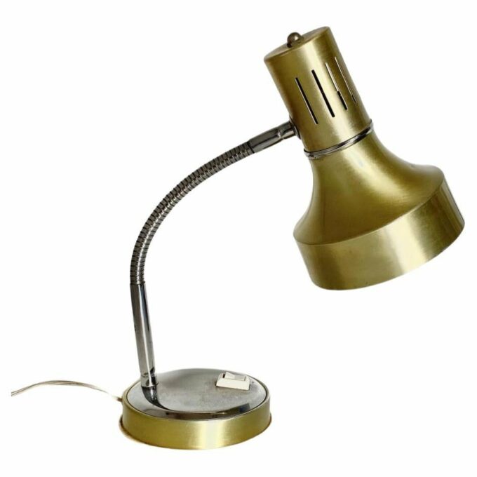 Vintage brass desk lamp, Italy 1960s