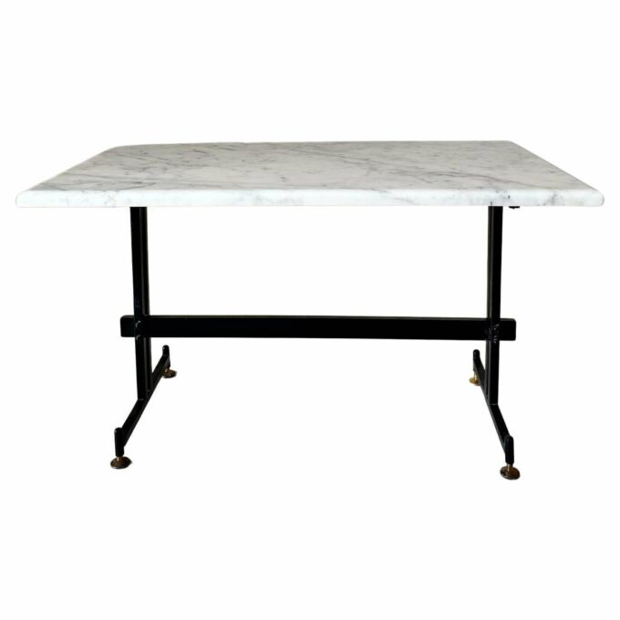 Vintage Carrara marble coffee table, Italy 1960s