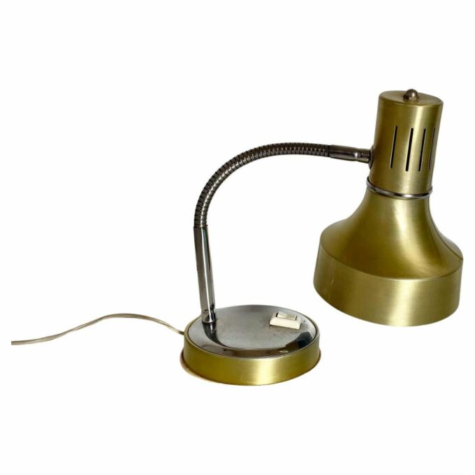 Vintage brass desk lamp, Italy 1960s