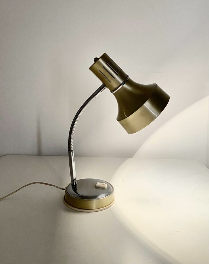 Vintage brass desk lamp, Italy 1960s