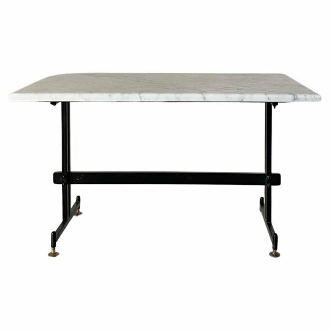 Vintage Carrara marble coffee table, Italy 1960s