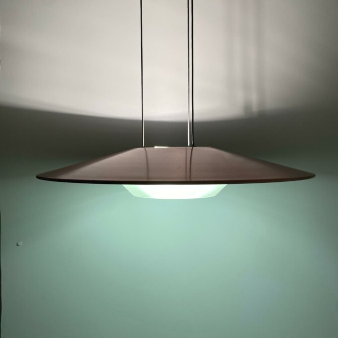 Italian Modern ufo shaped pendant, Foscarini 1980