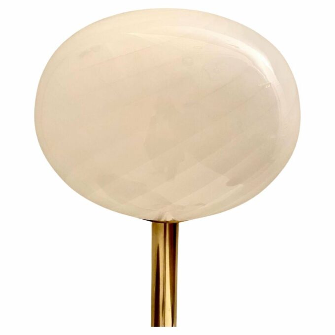 Midcentury Modern Brass and Murano Floor Lamp, Italy 1960s