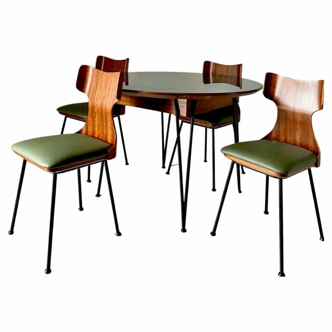 Mid Century Modern Dining Room Set, Carlo Ratti, Italy 1950 's