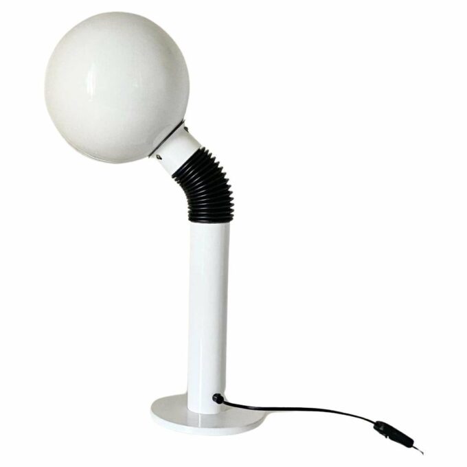 Space Age White Table Lamp, Zonca, Italy 1970 's