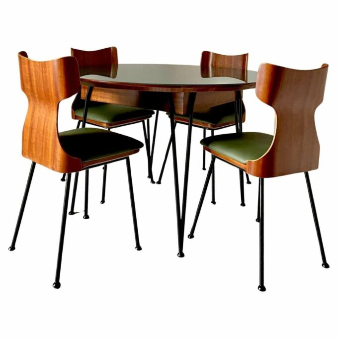 Mid Century Modern Dining Room Set, Carlo Ratti, Italy 1950 's