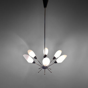Vintage Sputnik Chandelier, Stilnovo Italy 1960s