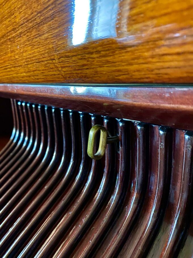 Mid-Century Modern Italian Sideboard with Bar Cabinet, Osvaldo Borsani 1950s