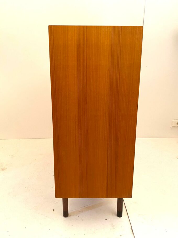 Mid century Modern, Beech wood cabinet, George Coslin for FARAM, Italy 1960 's