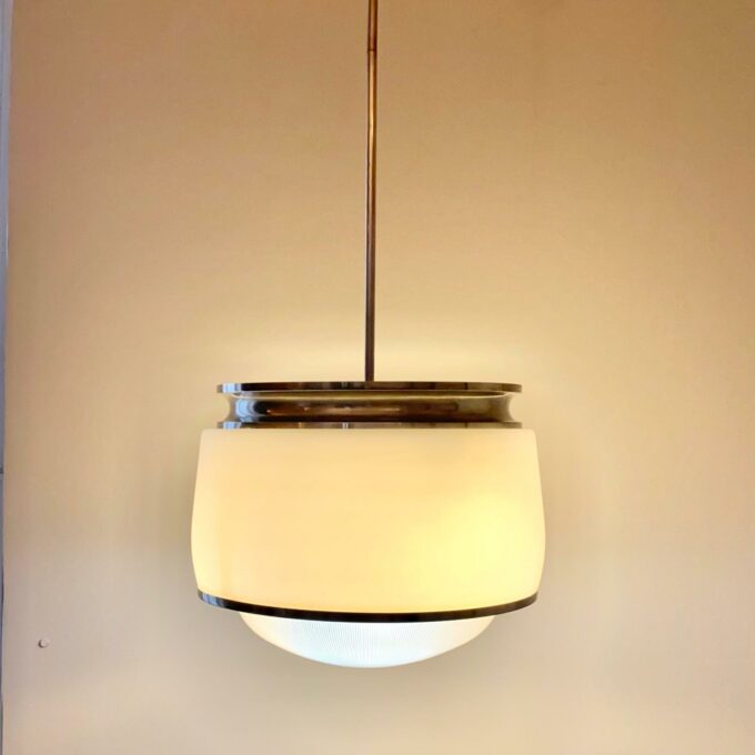 Italian Mid Century Modern "Kappa" Ceiling Pendant, Sergio Mazza for Artemide