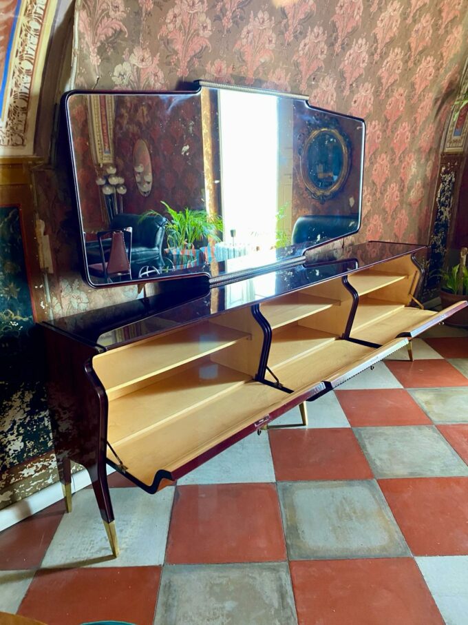 Big Mahogany Sideboard, Osvaldo Borsani