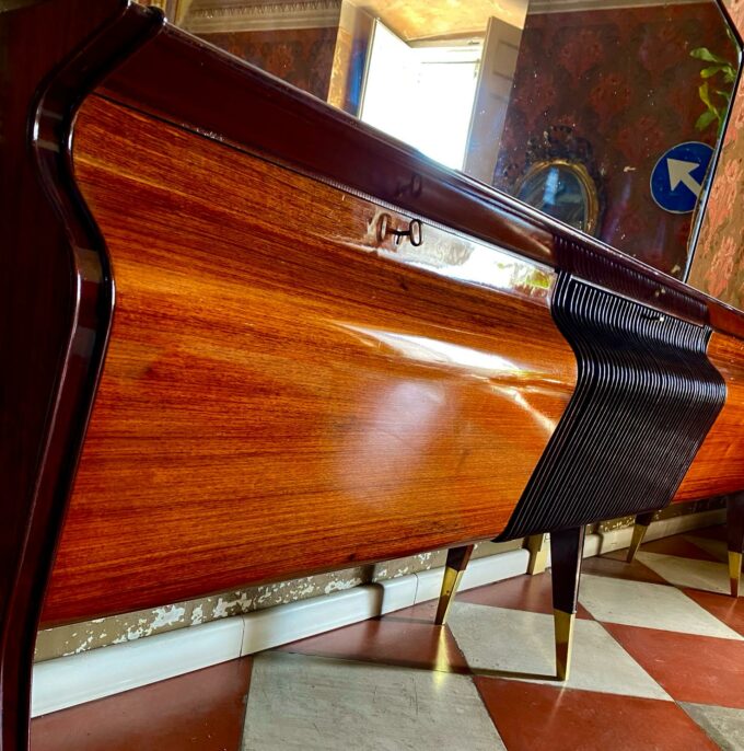 Big Mahogany Sideboard, Osvaldo Borsani