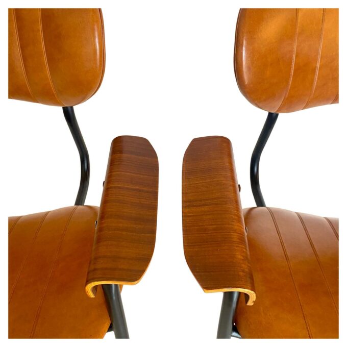 Mid Century Modern Lounge Chairs, set of two, Gastone Rinaldi