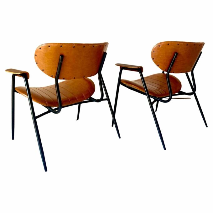 Mid Century Modern Lounge Chairs, set of two, Gastone Rinaldi