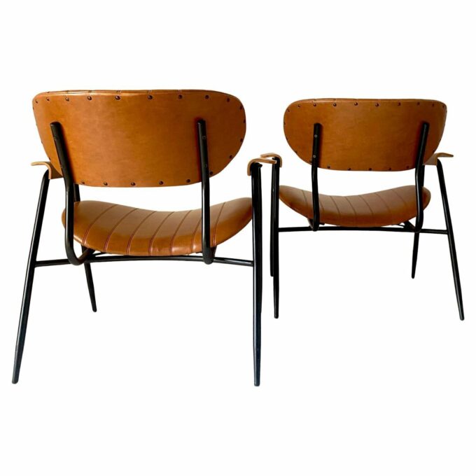 Mid Century Modern Lounge Chairs, set of two, Gastone Rinaldi