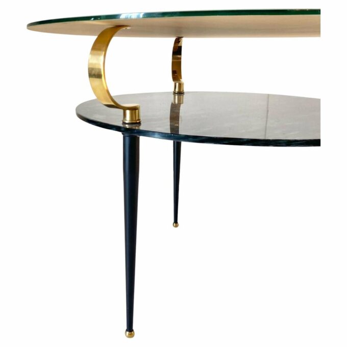 Mid Century Modern Glass Table in the style of Fontana Arte