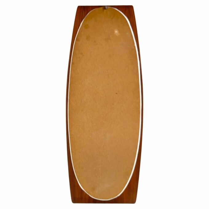 Mid Century Modern Wood Wall Mirror, Campo e Graffi