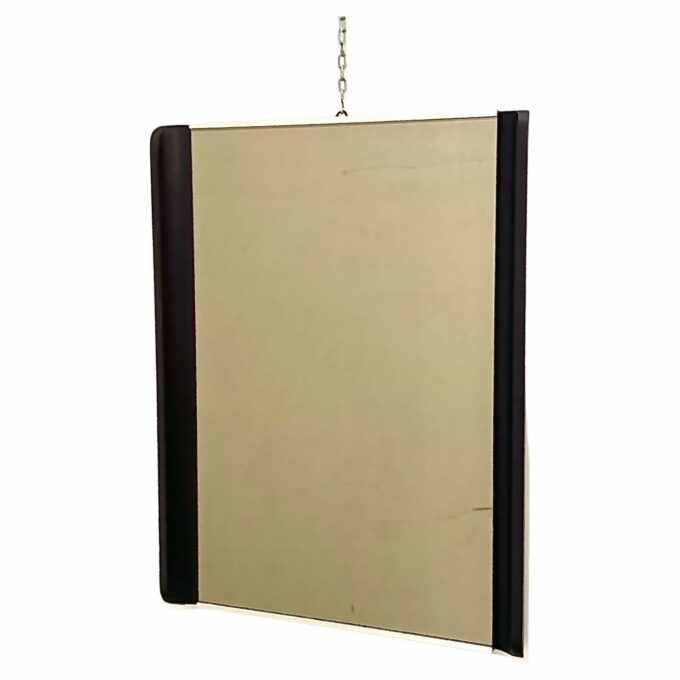 Midcentury Modern Barber Shop Wall Mirror, Italy 1970