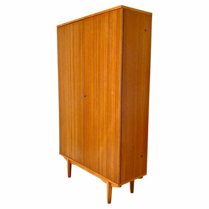 Mid Century Modern Teak Cupboard in Scandinavian Style