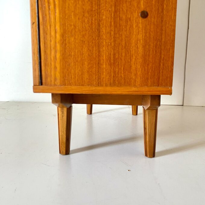 Mid Century Modern Teak Cupboard in Scandinavian Style