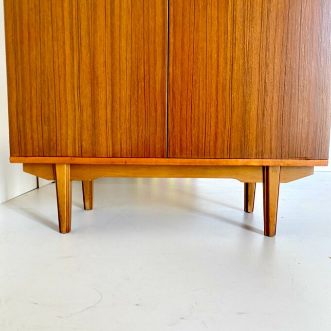 Mid Century Modern Teak Cupboard in Scandinavian Style