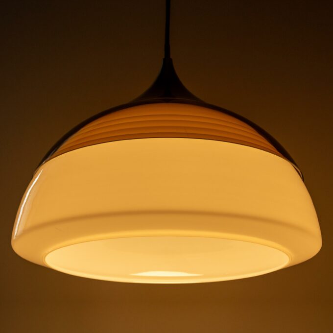 Mid Century Modern Stilnovo Pendant, Model 1238, Italy 1960s - Image 5
