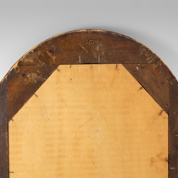 19th Century Italian Golden Wood Oval Mirror - Image 9