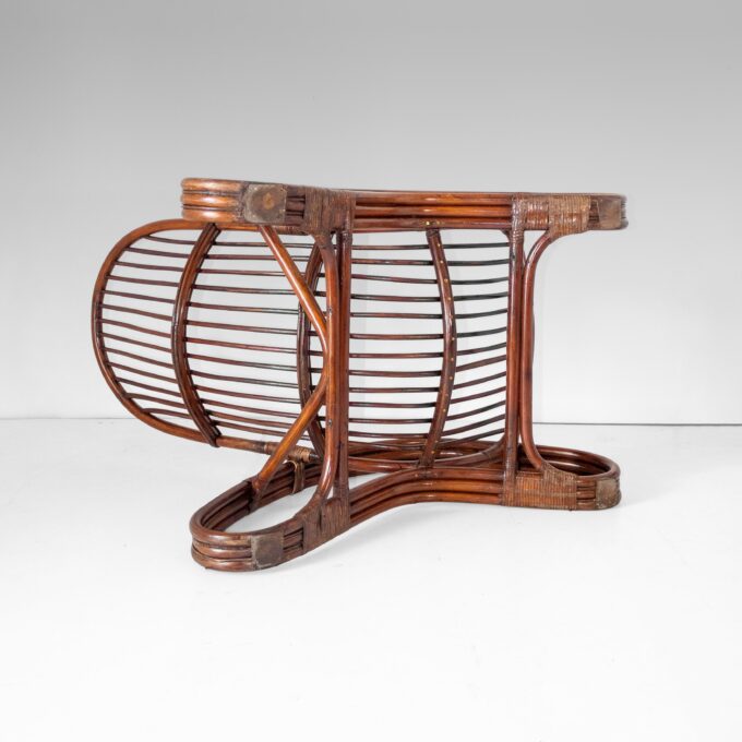 Bamboo Armchair in the style of Tito Agnoli, Italy 1960s - Image 8