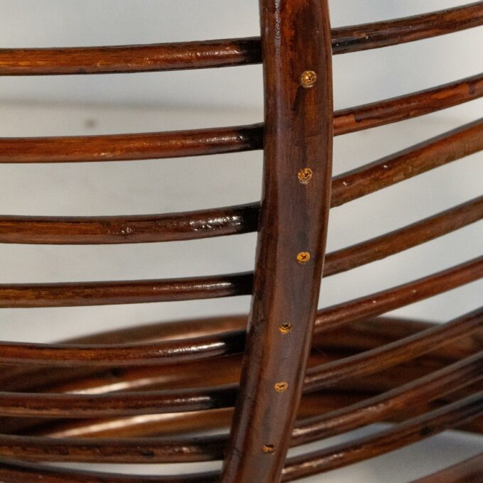 Bamboo Armchair in the style of Tito Agnoli, Italy 1960s - Image 9