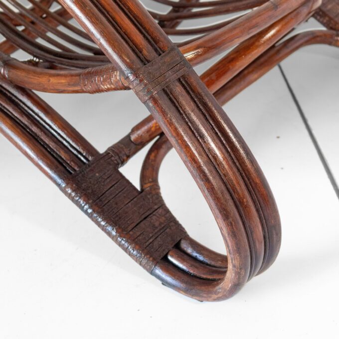 Bamboo Armchair in the style of Tito Agnoli, Italy 1960s - Image 12