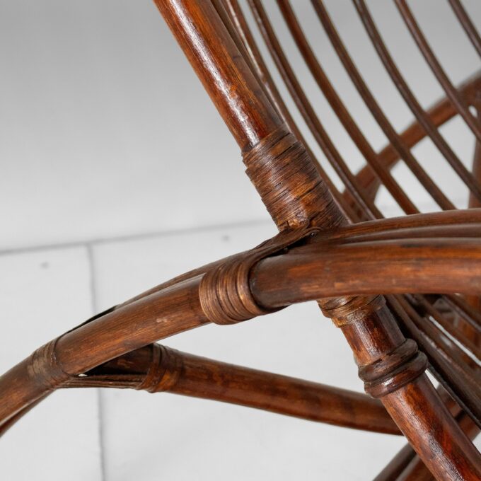 Bamboo Armchair in the style of Tito Agnoli, Italy 1960s - Image 13